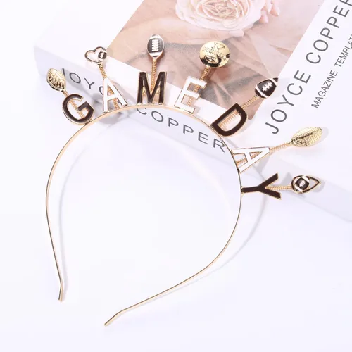 Miniatura 2 de PHALIN Diadema para el día del partido, para mujer, con diamantes de imitación esmaltados, para el día del partido, accesorios para el cabello