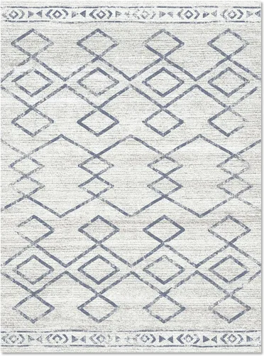 Miniatura 59 de jinchan - Tapete lavable de 5 x 7 pies, marroquí, de lana sintética, color gris pardo, resiste manchas, antideslizante, fino, moderno, geométrico