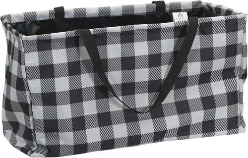 Miniatura 14 de Household Essentials Bolso de lona Krush con estampado floral blanco y azul, bolsa multiusos para todos los propósitos Floral azul
