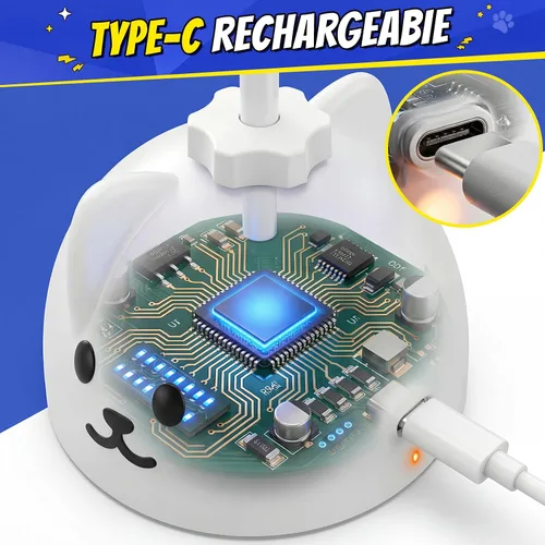 Miniatura 9 de CATPICK Juguetes interactivos para gatos de interior, juguete eléctrico automático de plumas de pájaro volador – El mejor juguete de enriquecimiento