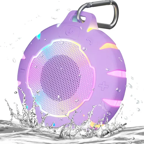Miniatura 11 de HEYSONG Altavoz Bluetooth impermeable para ducha, duradero y portátil con sonido claro, ideal para ducha, piscina, playa y kayak, gran regalo