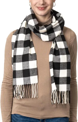 Miniatura 42 de Bufanda de invierno Achillea suave y cálida, de tartán, a cuadros, de cachemira, unisex