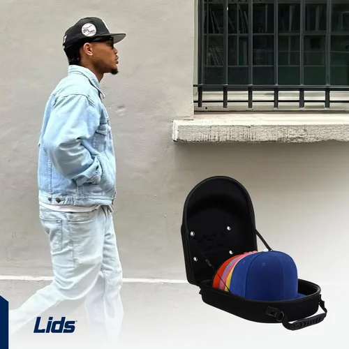 Miniatura 9 de Lids Estuche de viaje para gorras, para 6 sombreros, exterior de camuflaje duradero con interior negro, almacenamiento con asa y correa de hombro
