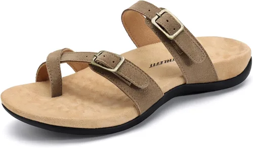Miniatura 9 de Athlefit Sandalias ortopédicas para mujer con soporte de arco ajustable y cómodas para caminar