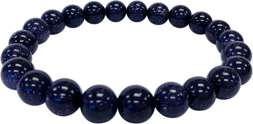 Miniatura 214 de Gem Avenue Handmade Round Bead Stretch Bracelet Unisex Natural Stone Beaded Jewelry for Men & Women, Elastic Wristband for Daily Wear