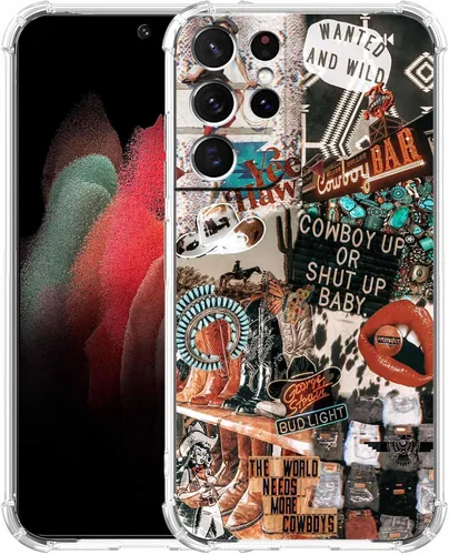 Miniatura 67 de Funda estética de collage para Samsung Galaxy S23 Ultra, patrón de citas positivas, funda de TPU suave de moda compatible con Galaxy S23 Ultra