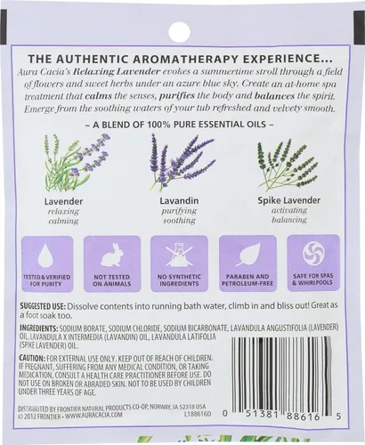 Miniatura 2 de Aura Cacia Baño Mnrl Lavendar Relajante