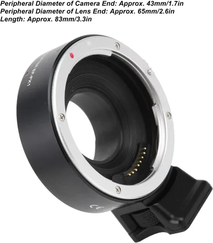 Miniatura 4 de KIMISS Fuji Lenses X Mount para Canon, EF‑FX1 Anillo adaptador de montaje de lente de enfoque automático para lente de montura EF/EF‑S a cámara