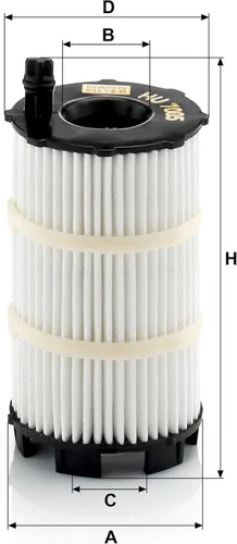 Miniatura 2 de Mann Filter Reemplazo del filtro de aceite del cartucho de HU 7005 x compatible con Audi R8
