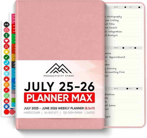 Miniatura 24 de Sin fecha, Agenda 2026, 8.5" x 11" - La Agenda de Productividad #1 para Lograr Tus Objetivos 2026 - Agenda 2026-2027 por PRODUCTIVITY STORE