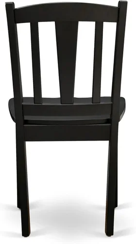 Miniatura 9 de East West Furniture El juego de comedor de 3 piezas AMDL3-BCH-W contiene una mesa de cocina redonda con pedestal y 2 sillas de comedor, 36 x 36
