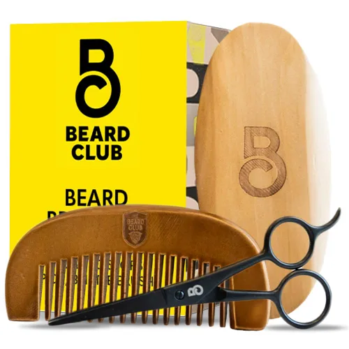 Miniatura 11 de Kit de cuidado de barba y kit de aseo para hombres The Beard Club - Esenciales para un cabello facial más saludable y con estilo - Navaja de filo