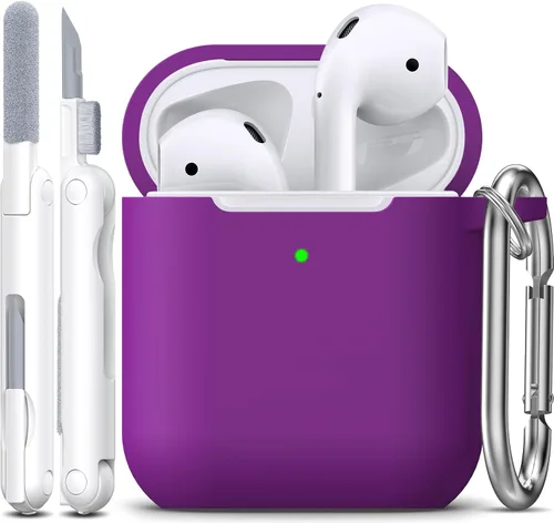 Miniatura 22 de Funda para AirPods con llavero, protección completa, de silicona, accesorios para AirPods, funda para hombres, mujeres y adolescentes, con estuche