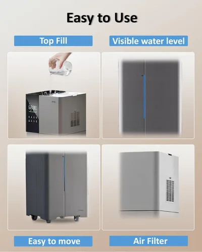 Miniatura 6 de Humidificador Lacidoll para Habitación Grande, Humidificadores de 26L/6.8Gal para Toda la Casa para Dormitorio Hogar 3000 pies cuadrados, 1800ml/H