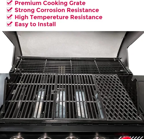 Miniatura 4 de Uniflasy Rejillas de parrilla Placas de calor para Dyna-Glo 4 quemadores DGH450CRP DGH451CRP Piezas de parrilla para Dyna Glo 70-01-911 70-02-411