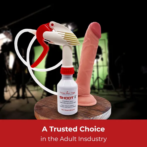 Miniatura 7 de Squirting consolador con potente gatillo y dinero tiro mágico falso Cum con sabor auténtico