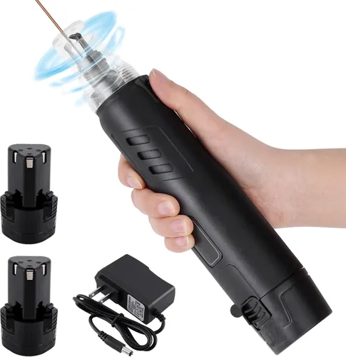 Máquina peladora de alambre magnético inalámbrico 2000mAh 50W para alambre esmaltado 0.0118 "-0.0984", pelacables esmaltados de mano con batería