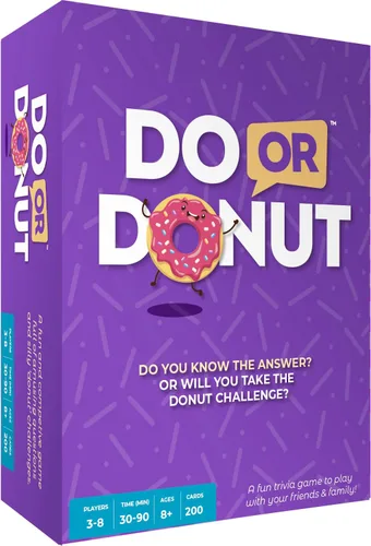 Juego de cartas Do or Donut – Emocionante desafío de noche de juegos en familia y para parejas, juego divertido para reuniones familiares, fiestas,