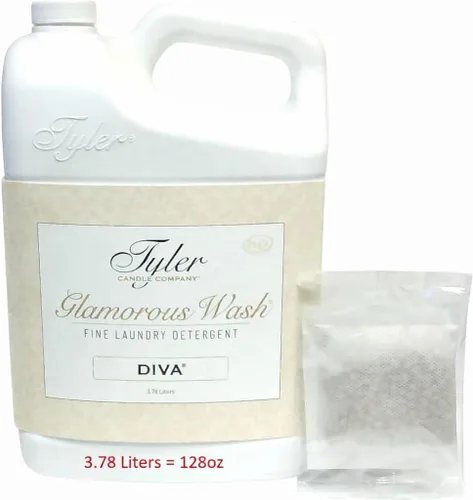 Miniatura 9 de TYLER CANDLE COMPANY Glam Wash - Detergente para lavandería, Diva 454g, Líquido, 16 Fl Oz con bolsa sachet para secadora IL