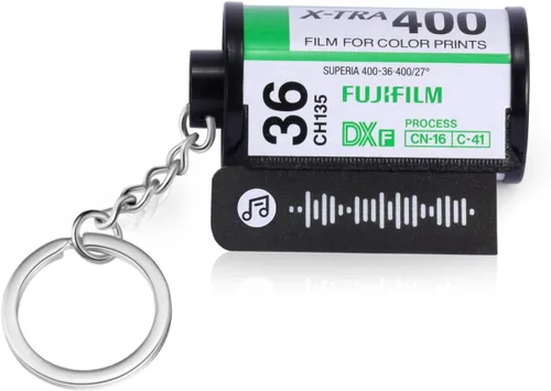Miniatura 6 de Llaveros personalizados con fotos, llavero personalizado con rollo de película de cámara de imagen, regalo para novio