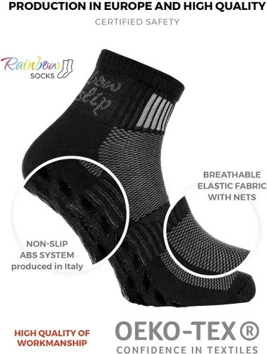 Miniatura 2 de Rainbow Socks Calcetines deportivos ABS antideslizantes de algodón para hombres y mujeres