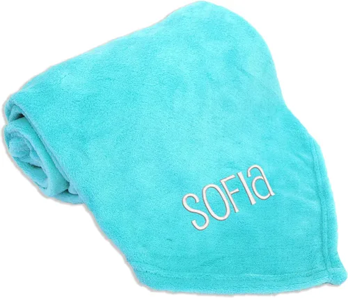 Miniatura 16 de Threadart Manta personalizada bordada con nombre súper suave y ultrasuave, manta de forro polar de 50 x 60 pulgadas, bordado personalizado incluido