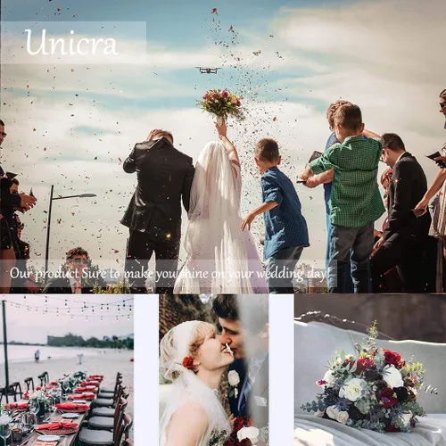 Miniatura 7 de Unicra Bride Silver - Peine para el cabello de boda con cristales brillantes, accesorio para el cabello con diamantes de imitación para mujeres
