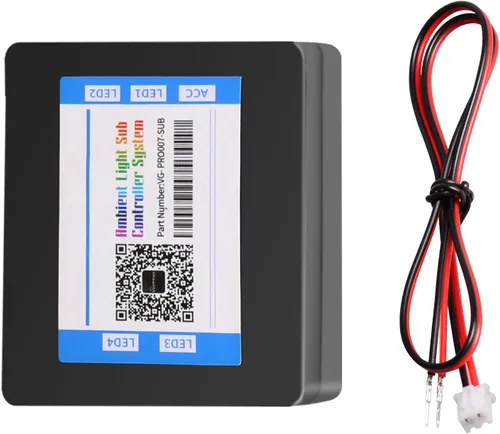 Módulo de subcontrol de tira de luces LED interior acrílico Dreamcolor para automóvil, que se adapta al kit de conexión del controlador principal