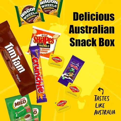 Miniatura 6 de Caja de aperitivos australianos con Tim Tams, Cadbury, Cherry Ripe, auténticos aperitivos australianos y dulces, gran regalo de Australia