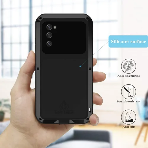 Miniatura 7 de LOVE MEI Funda militar resistente para Samsung Galaxy S20 FE 5G, con protector de pantalla de vidrio templado, a prueba de golpes, a prueba