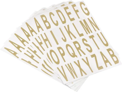 Miniatura 8 de MECCANIXITY Adhesivos de letras del alfabeto negro, etiqueta adhesiva de vinilo de PVC para buzón, dirección, ventana, puerta, paquete de 10