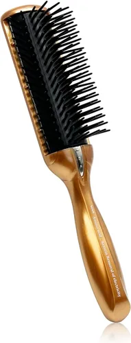 Cepillo secador de pelo antiestático, cepillo alisador de pelo de viaje para mujeres y hombres, cepillo desenredante de secado con cerdas de acero