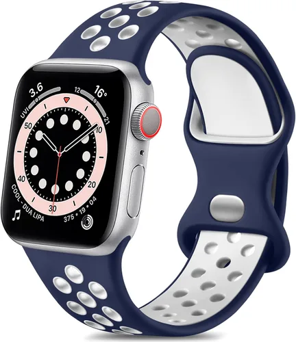 Miniatura 26 de Lerobo - Bandas deportivas compatibles con Apple Watch Band de 40 mm, 41 mm, 38 mm y 42 mm para Series 11, 10 para mujeres y hombres, suaves bandas