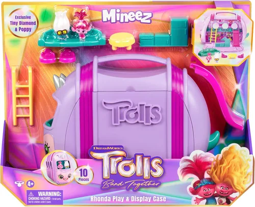 Miniatura 6 de DREAMWORKS TROLLS Band Together Mineez 10 piezas Rhonda Play & Display Case Exclusivo de Amazon