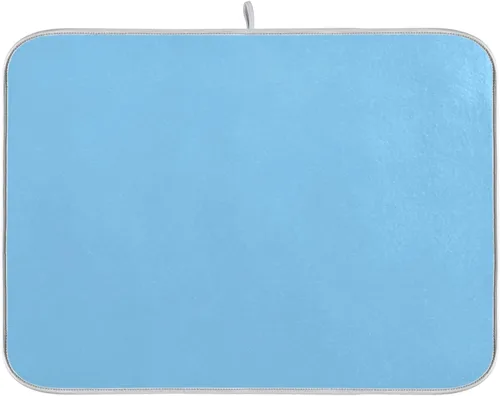 Miniatura 16 de Tapete de secado de platos grande de terracota Xl para platos, accesorios de cocina, mostrador de microfibra, escurridor de platos, resistente al