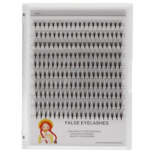 Miniatura 10 de Extensiones de pestañas postizas preamde 14D, rizado D, mezcla de 8-10-0.472-0.551 in/10-12-0.551-0.630 in/12-0.551-0.630 in/12-0.551-0.630 in