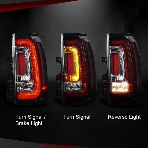 Miniatura 3 de CHEDA Luz trasera LED con bombilla compatible con GMC Yukon/Yukon XL 2015 2016 2017 2018, lado derecho del pasajero CAPA, 84536243, GM2801268
