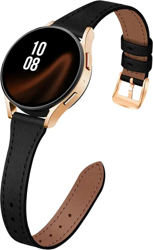 Miniatura 11 de JR.DM Paquete de 2 correas delgadas de cuero para mujer compatibles con Samsung Galaxy Watch 7/6/5/4/Active 2/4 Classic/6 Classic/5 Pro/FE 1.575 in