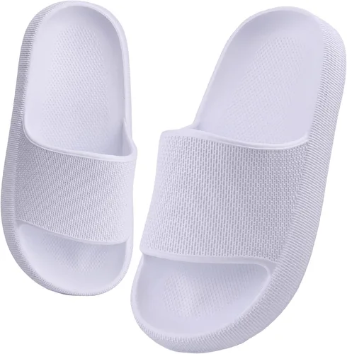 Miniatura 7 de WYSBAOSHU Sandalias deslizantes para niños y niñas, cómodas, antideslizantes, suela gruesa, para verano, ducha, piscina, playa, agua