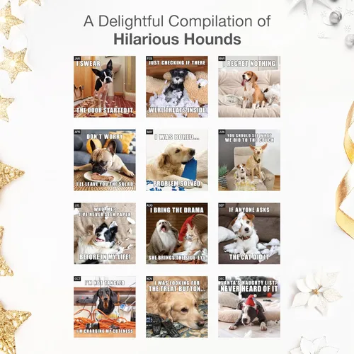 Miniatura 3 de RED EMBER Doggy Disasters 2026 - Calendario de pared de 12 meses, 12 x 24 pulgadas, abierto, papel grueso y resistente, para regalo, calendario 2026