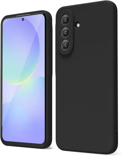 Miniatura 227 de oakxco Funda para teléfono Samsung Galaxy A12 con agarre de silicona líquida, linda delgada fina suave cubierta de gel de goma TPU lisa para mujeres