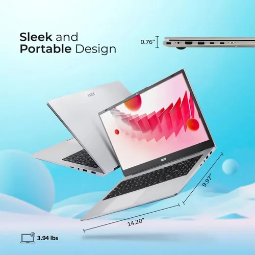 Miniatura 9 de Laptop Acer Aspire 3 Premium con teclado retroiluminado CPU AMD Ryzen 5 7430U Pantalla FHD IPS de 15.6 pulgadas 16 GB RAM 1 TB SSD PCIe