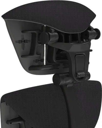 Miniatura 5 de Embody - Silla ergonómica de oficina con brazos totalmente ajustables con reposacabezas a juego (marco negro de equilibrio negro)
