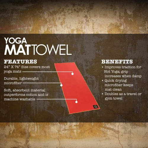 Miniatura 3 de Natural Fitness Toalla ligera de microfibra Hot Yoga