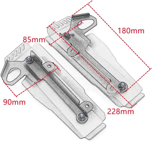 Miniatura 3 de Para MT-07 MT07 FZ 07 2018-2022 Cubierta lateral de la parrilla del radiador de la motocicleta Protector Protector Radiador Refrigerante de agua