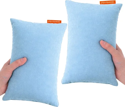 Miniatura 26 de Almohada de microfibra Pipsqueak - Pequeña, Mini, Pequeño - 27.9 x 17.8 cm - Perfecta para viajes, autos, aviones, camping, perros, niños pequeños