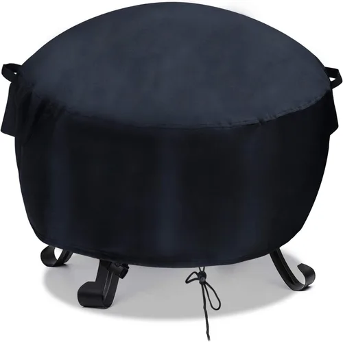 Miniatura 12 de Cubierta rectangular para hoguera, fundas rectangulares de 32 pulgadas, cubierta de mesa impermeable para fogata de gas, 32 x 20 x 16 pulgadas