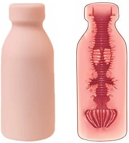 Botella de leche chupando taza de masturbación molde real. Adultos portátil punto G para succión de pene, próstata coño, estimulación sexual,
