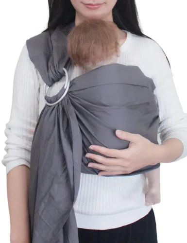 Miniatura 10 de Portabebés de algodón suave, portabebés de algodón suave para recién nacidos a niños pequeños, portabebés para padres de talla grande, regalo