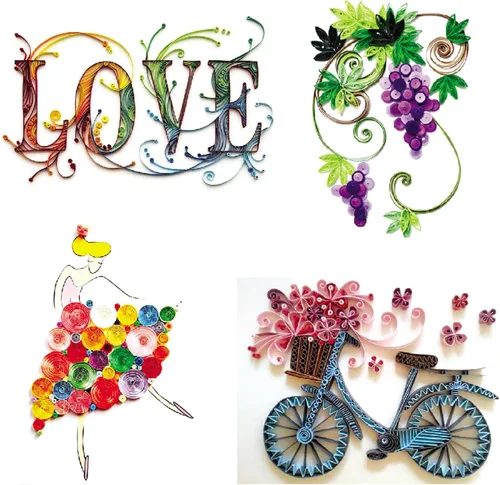 Miniatura 6 de Konsait Paquete de 20 accesorios de papel para plumas, suministros de relleno para adultos, manualidades de dibujo de bricolaje